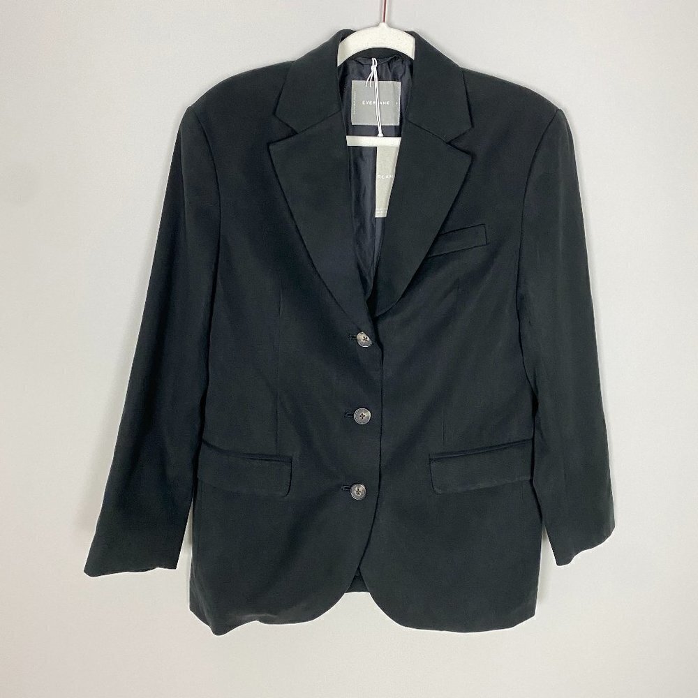 Everlane the 80s Blazer Black‎ Womens 0 Oversized Jacket Career Professional - Picture 2 of 7